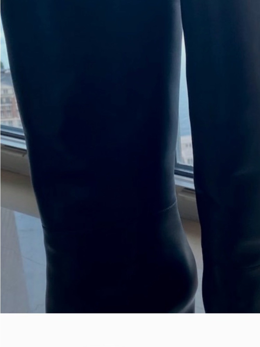 Victoria Beckham Black Leather Heeled Boots — Sleek Tall Shaft